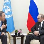 Der scheidende VN-Generalsekretär Ban Ki-moon mit dem russischen Präsidenten Wladimir Putin