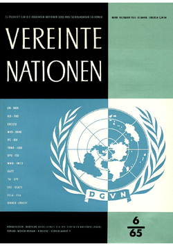 VEREINTE NATIONEN Heft 6/1965