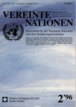 VEREINTE NATIONEN Heft 2/1996