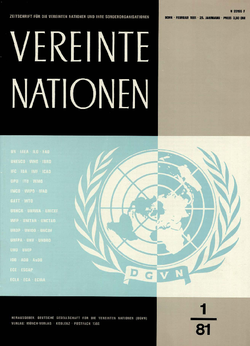 VEREINTE NATIONEN Heft 1/1981