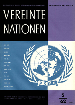 VEREINTE NATIONEN Heft 5/1962