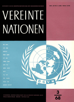 VEREINTE NATIONEN HEFT 3/1966