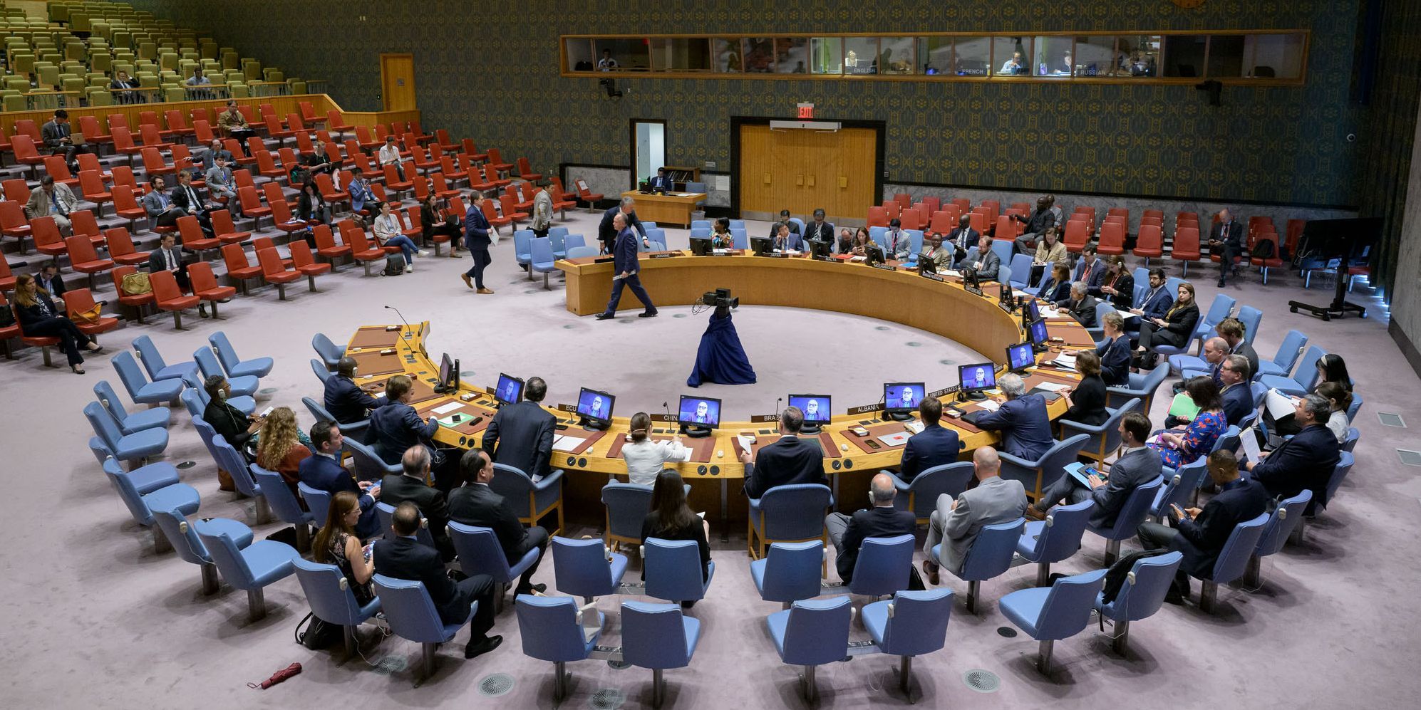 Blick auf die Sitzung des Sicherheitsrats zur Friedenskonsolidierung in Westafrika. UN Photo/Eskinder Debebe