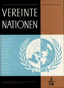 VEREINTE NATIONEN Heft 2/1974