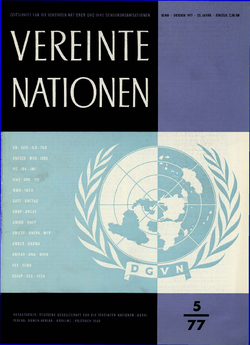 VEREINTE NATIONEN Heft 5/1977