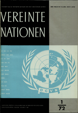 VEREINTE NATIONEN Heft 1/1972