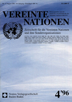 VEREINTE NATIONEN Heft 4/1996