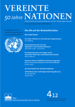 50 Jahre Zeitschrift Vereinte Nationen: Forum – Mittler – Wissensspeicher