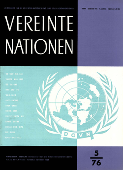 VEREINTE NATIONEN Heft 5/1976