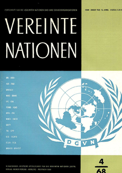 VEREINTE NATIONEN Heft 4/1968