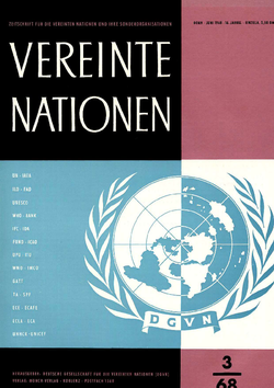 VEREINTE NATIONEN Heft 3/1968