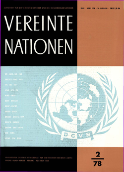 VEREINTE NATIONEN Heft 2/1978