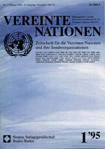 VEREINTE NATIONEN Heft 1/1995