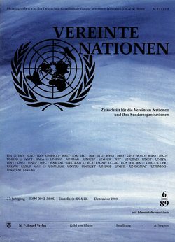 VEREINTE NATIONEN Heft 6/1989
