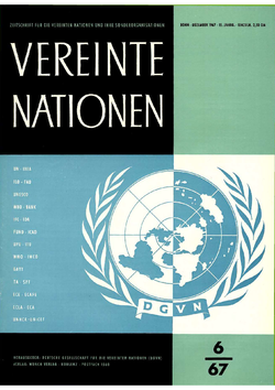 VEREINTE NATIONEN Heft 6/1967
