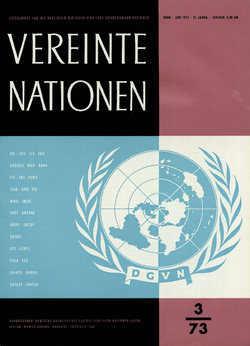 VEREINTE NATIONEN Heft 3/1973