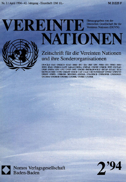 VEREINTE NATIONEN Heft 2/1994