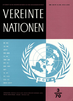 VEREINTE NATIONEN Heft 3/1970