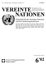 VEREINTE NATIONEN Heft 6/2002