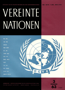 VEREINTE NATIONEN Heft 3/1963