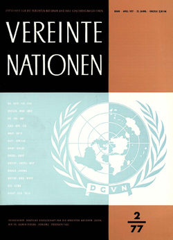 VEREINTE NATIONEN Heft 2/1977