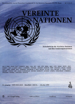 VEREINTE NATIONEN Heft 5/1990