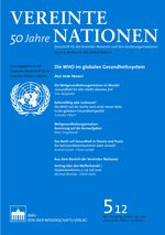 50 Jahre Zeitschrift VEREINTE NATIONEN: