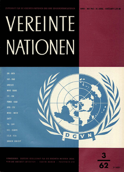 VEREINTE NATIONEN Heft 3/1962