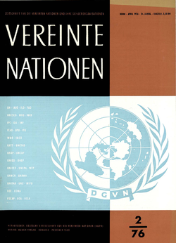 VEREINTE NATIONEN Heft 2/1976