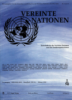 VEREINTE NATIONEN Heft 1/1990