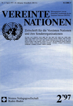 VEREINTE NATIONEN Heft 2/1997