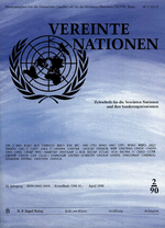 VEREINTE NATIONEN Heft 2/1990