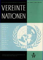 VEREINTE NATIONEN Heft 6/1977