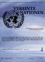 VEREINTE NATIONEN Heft 4/1993