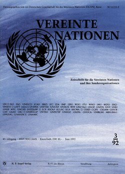 VEREINTE NATIONEN Heft 3/1992