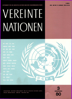 VEREINTE NATIONEN Heft 3/1980