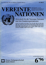 VEREINTE NATIONEN Heft 6/1996
