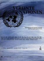 Der Austritt und Ausschluss von Mitgliedern aus den Sonderorganisationen der Vereinten Nationen